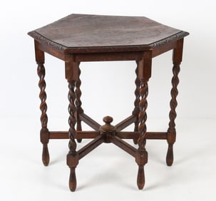 DANISH OAK SIDE TABLE
