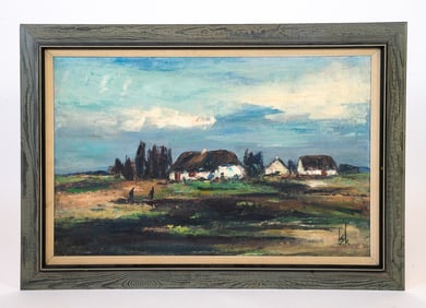 HAKON EK NIELSEN (DANISH, 1914-1984) LANDSCAPE O/C