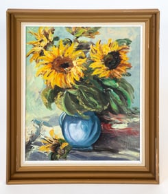 MID-CENTURY DANISH STILL LIFE O/C