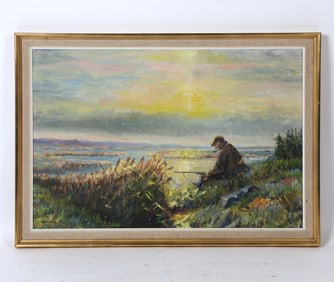 OTTO KRANK (DANISH,1917-2009) LANDSCAPE O/C