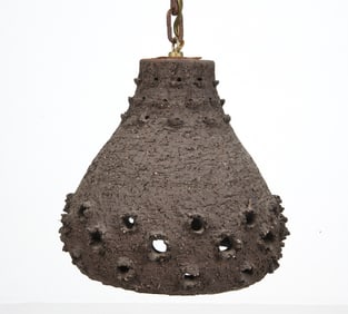 DANISH STUDIO CERAMIC PENDANT LIGHT C. 1970S