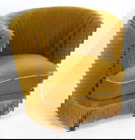 VIGGO BOESEN STYLE DANISH COCKTAIL CHAIR C. 1960S