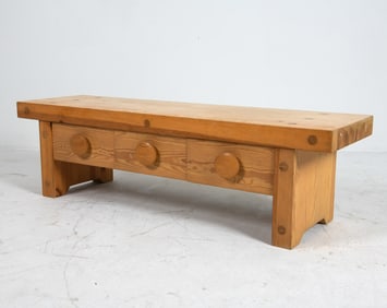 RUBEN WARD SWEDISH PINE HALL BENCH CHEST