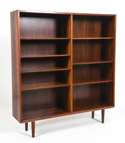 POUL HUNDEVAD DANISH ROSEWOOD BOOKCASE C. 1960S