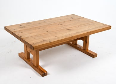 DANISH PINE COFFEE TABLE C. 1970S