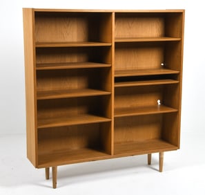 ATTR. CARLO JENSEN DANISH OAK BOOKCASE C. 1960S