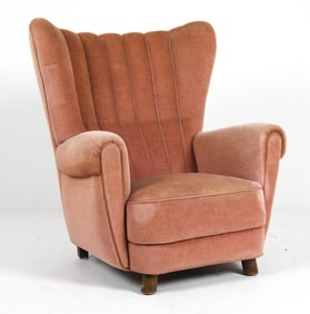 MOGENS LASSEN STYLE DANISH HIGHBACK LOUNGE CHAIR