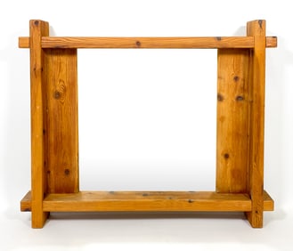 SWEDISH PINE WALL MIRROR C. 1970S