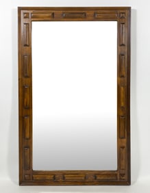 DANISH BEECH WALL MIRROR C. 1960S