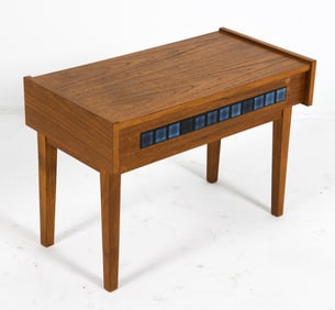 ATTR. PEDERSEN & HANSEN DANISH TEAK & TILE CHEST