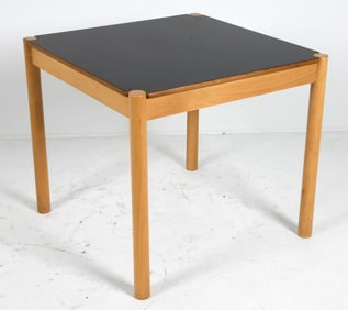 JORGEN BAEKMARK DANISH BEECH SIDE TABLE C. 1960S