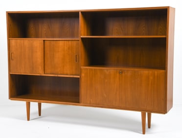 WESTERGAARDS DANISH TEAK BOOKCASE CABINET C. 1960S