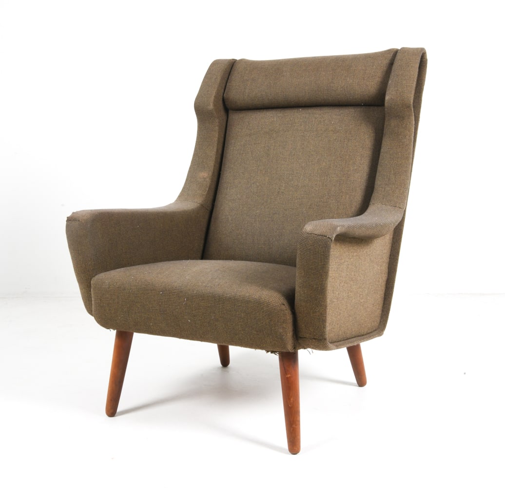 FOLKE OHLSSON STYLE DANISH LOUNGE CHAIR C. 1960S (1 of 18)