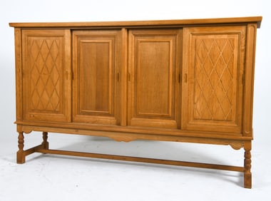 ATTR. HENNING KJAERNULF DANISH OAK SIDEBOARD 1970S