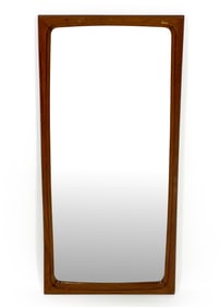 DANISH TEAK WALL MIRROR C. 1960S