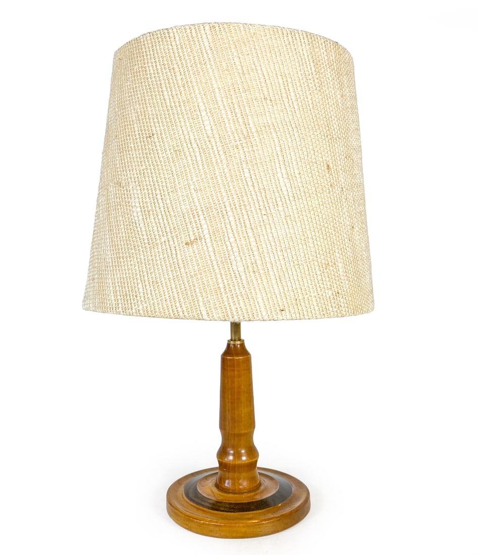 DANISH BEECH TABLE LAMP C. 1970S (1 of 15)