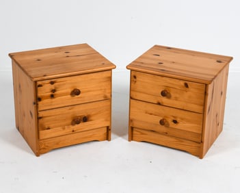 PAIR OF SWEDISH PINE NIGHTSTANDS C. 1960S