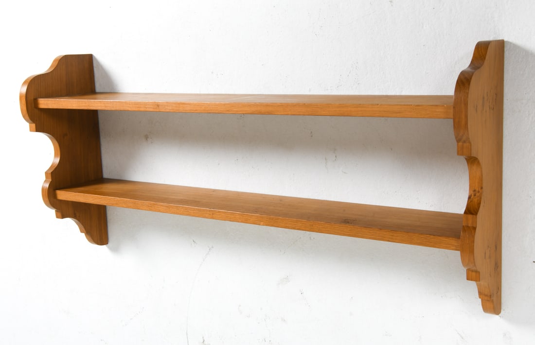 DANISH OAK WALL SHELF C. 1970S (1 of 6)
