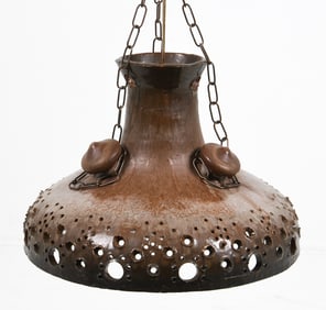 DANISH STUDIO CERAMIC PENDANT LIGHT C. 1970S