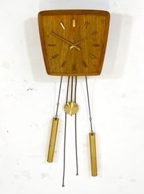 KLENZLE GERMAN TEAK WALL CLOCK C. 1960S
