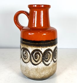 SCHEURICH WEST GERMAN CERAMIC PITCHER VASE 1960S