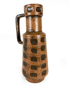 WEST GERMAN CERAMIC PITCHER VASE C. 1960S