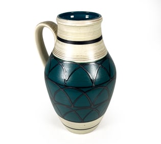 WEST GERMAN CERAMIC PITCHER VASE C. 1970S