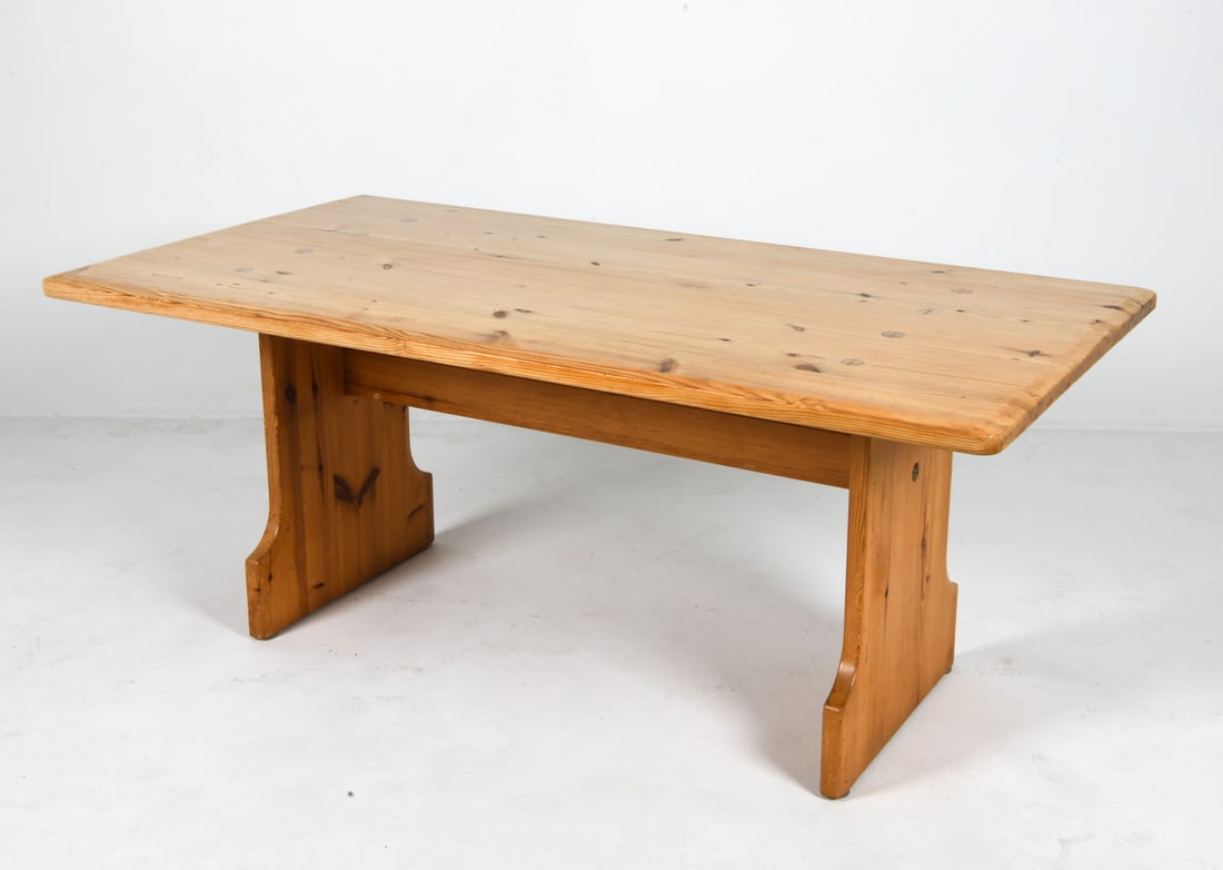 CARL MALMSTEN SWEDISH PINE DINING TABLE C. 1970S (1 of 16)