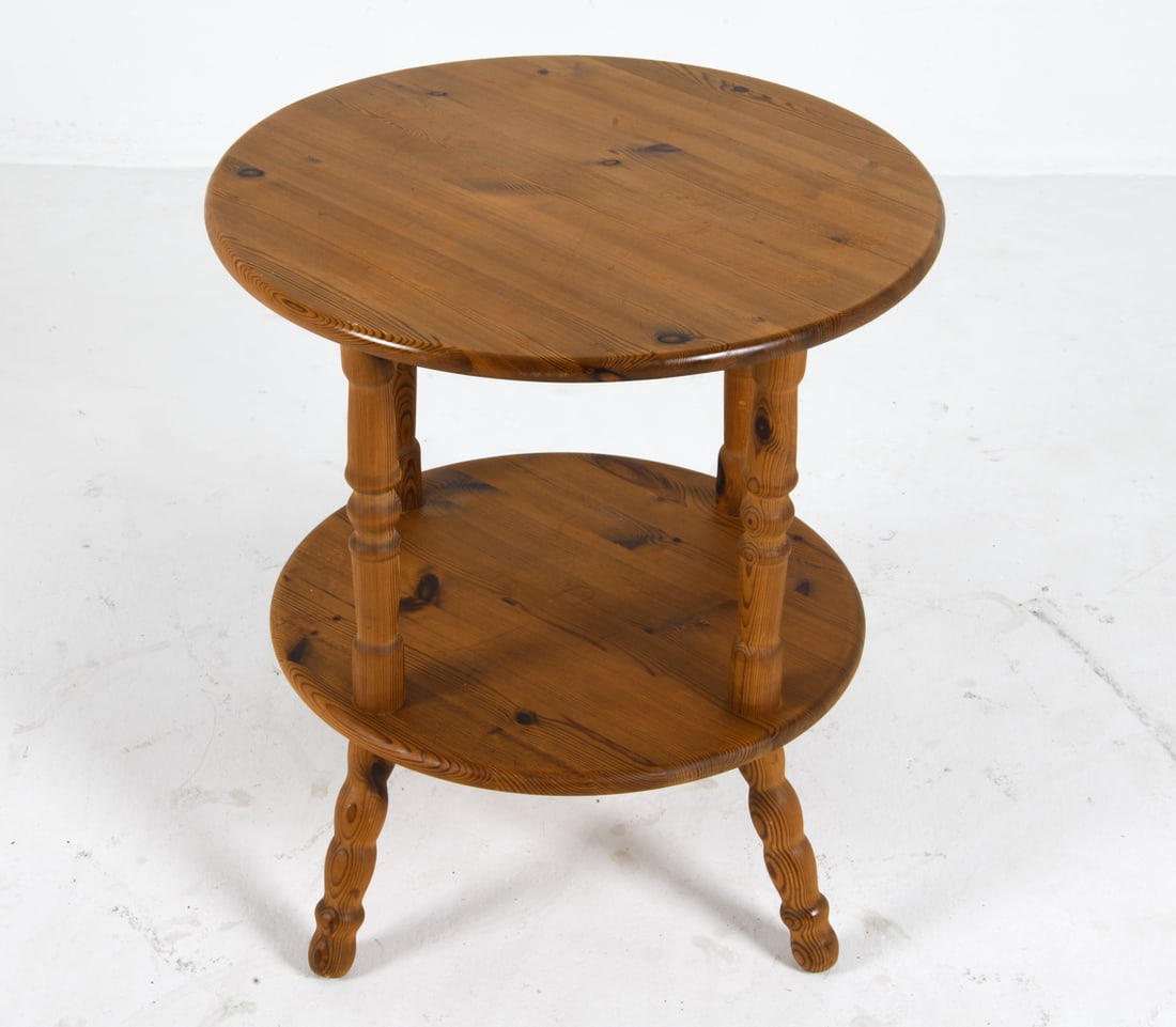 20TH C. ENGLISH PINE CRICKET SIDE TABLE (1 of 10)