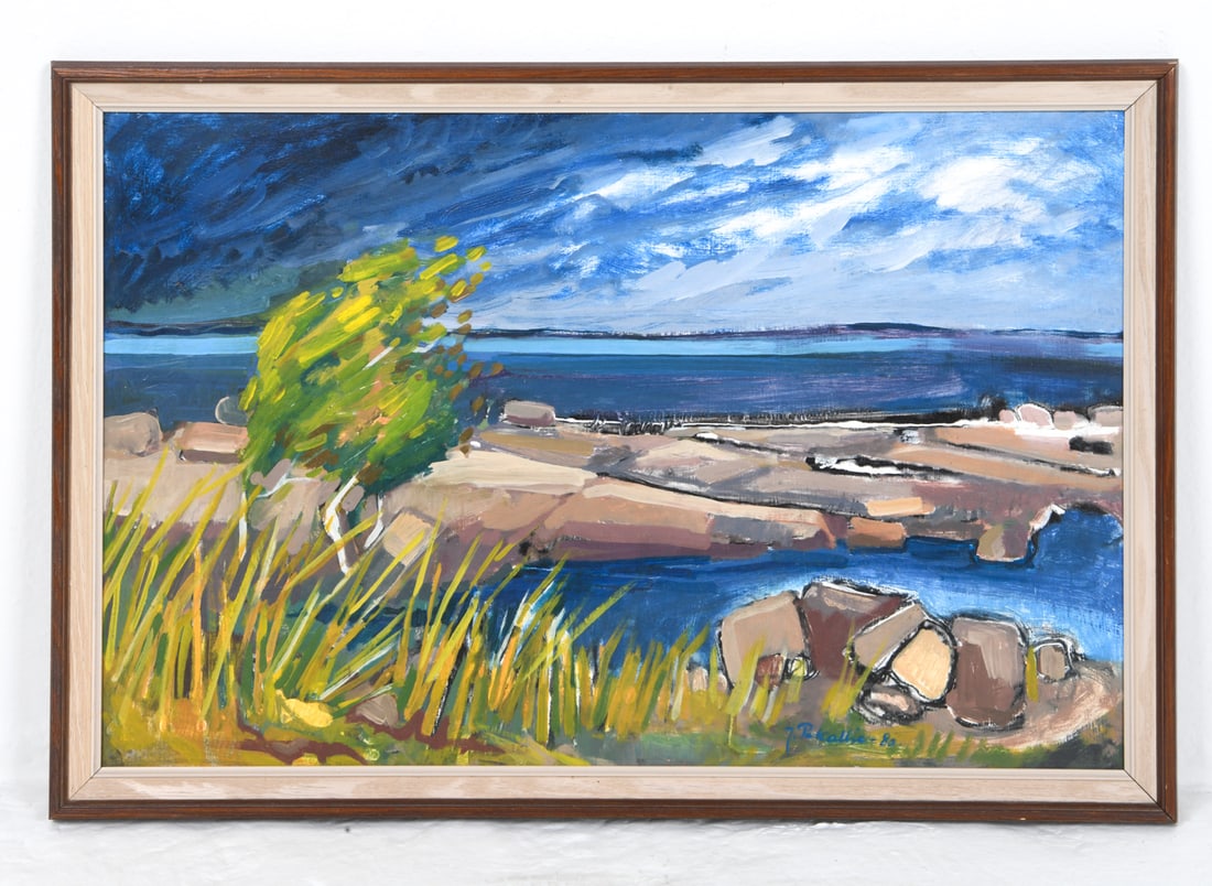 J. P. KALLIO LANDSCAPE BEACH PAINTING (1 of 7)