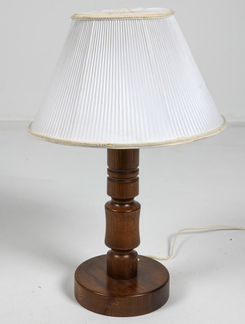 SWEDISH PINE TABLE LAMP C. 1970S (1 of 9)