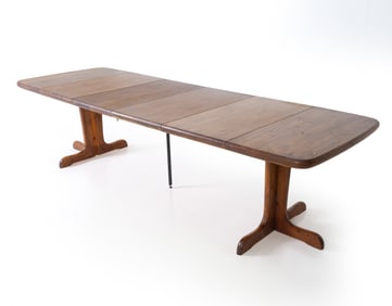 STYLE OF SKOVBY DANISH PINE EXTENDING DINING TABLE