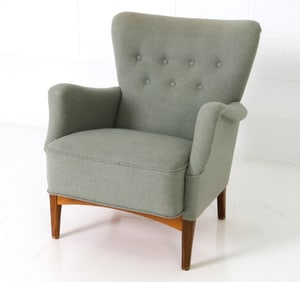 STYLE OF CARL MALMSTEN SWEDISH LOUNGE CHAIR 1950S