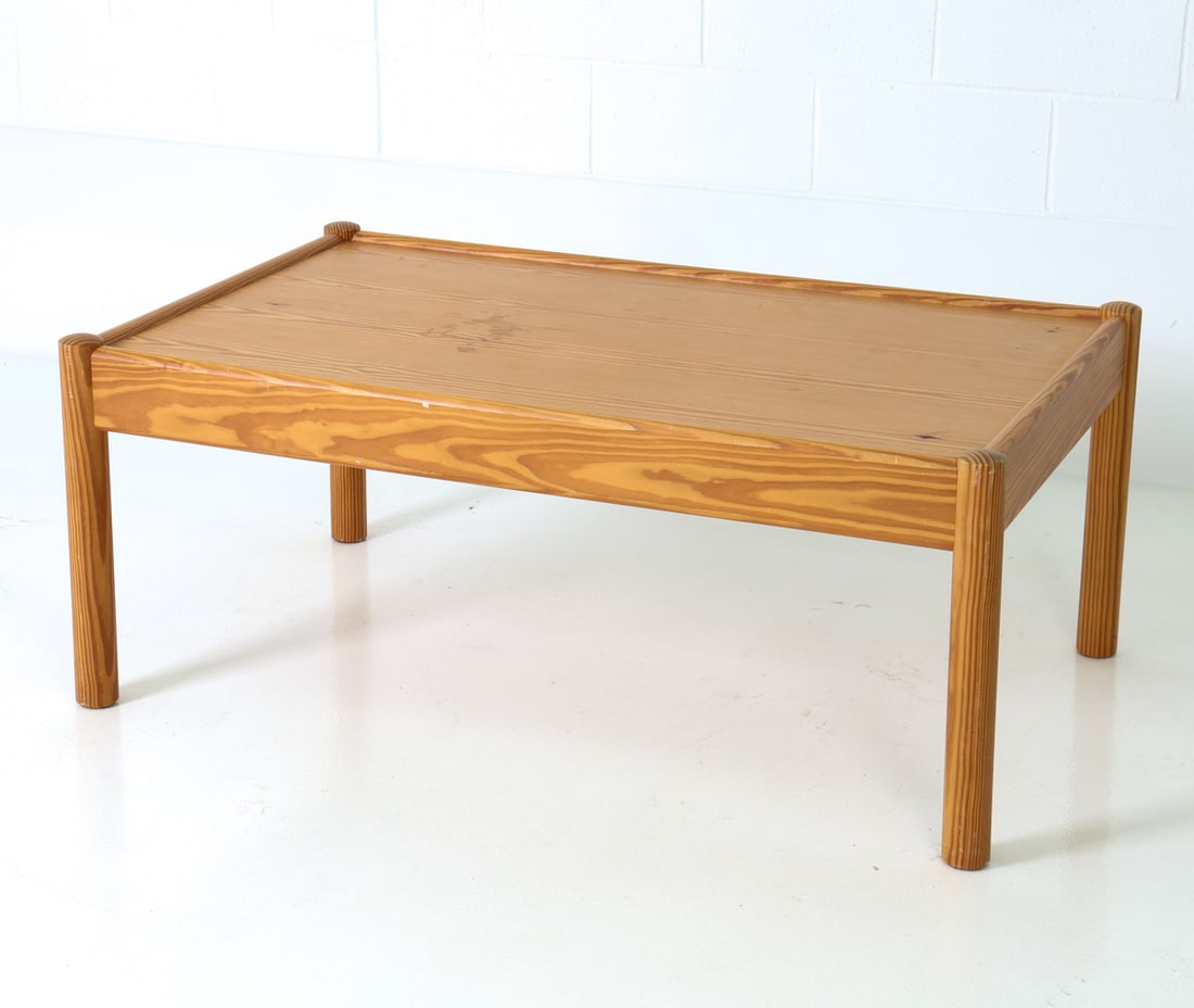 DOMINO MOBLER DANISH PINE COFFEE TABLE C. 1960S (1 of 16)