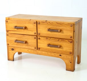 CHRISTIAN LANGESTROM SWEDISH PINE CHEST OF DRAWERS