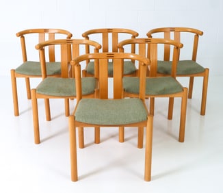 (6) HANS FRYDENAL "CLEOPATRA" DANISH BEECH CHAIRS