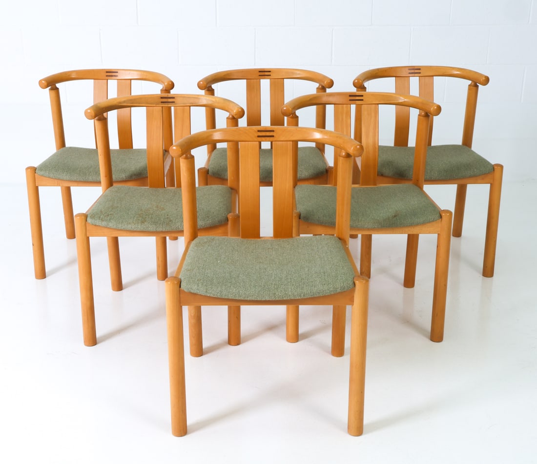 (6) HANS FRYDENAL "CLEOPATRA" DANISH BEECH CHAIRS (1 of 14)