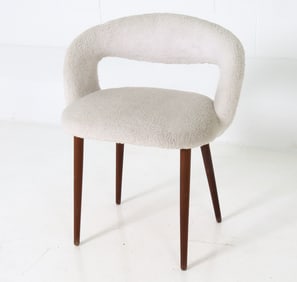 ATTR. FRODE HOLM DANISH TEAK VANITY CHAIR 1960S