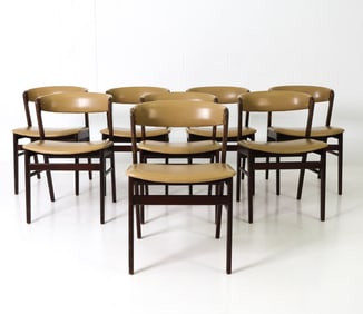 (8) SAX MOBLER DANISH DINING CHAIRS C. 1960S