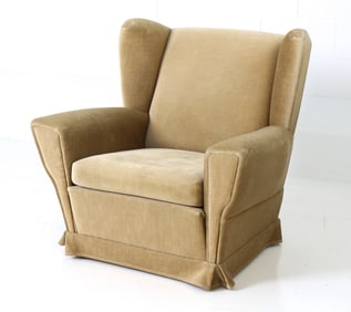 MID-CENTURY DANISH MOHAIR ARMCHAIR C. 1960S