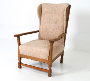AXEL HJORTH STYLE DANISH WINGBACK LOUNGE CHAIR