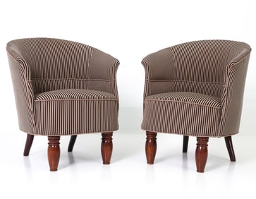 PAIR OF DANISH LOUNGE CHAIRS C. 1950S