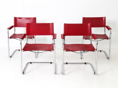 (4) STYLE OF STAM & BREUER CANTILEVER ARMCHAIRS