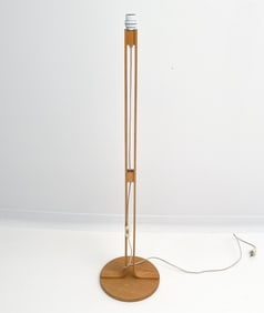 MID-CENTURY BEECH FLOOR LAMP