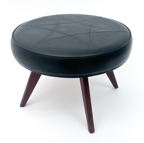 MID-CENTURY DANISH POUF OTTOMAN CIRCA 1960'S
