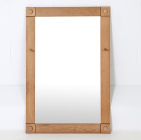 MID-CENTURY SCANDINAVIAN OAK MIRROR