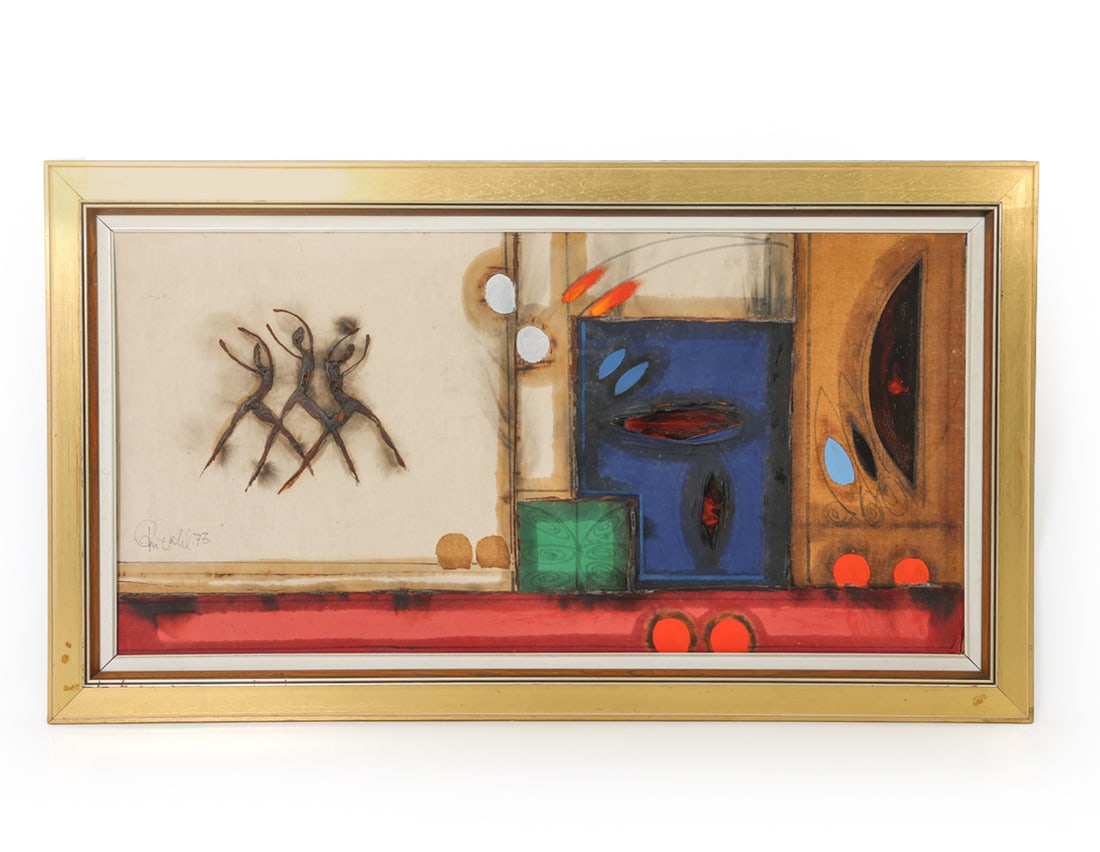 PER DAHL (DANISH, B 1930) ABSTRACT MIXED MEDIA (1 of 8)