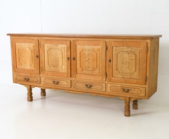 HENNING KJAERNULF DANISH OAK SIDEBOARD C. 1960S