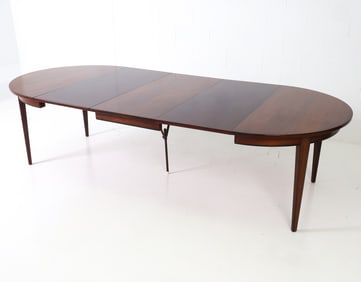 OMANN JUN NO 55 DANISH ROSEWOOD DINING TABLE 1970S