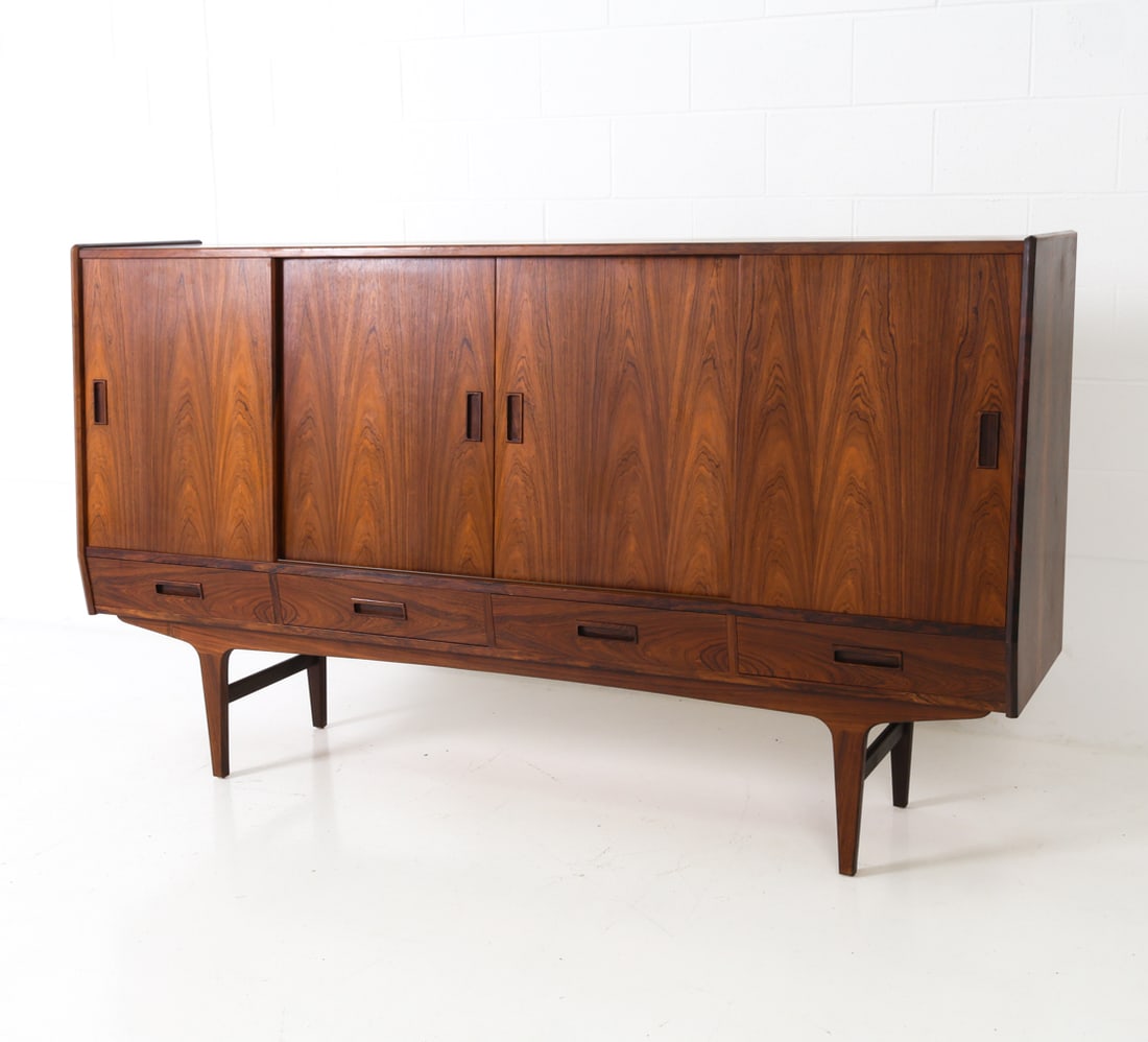 BORGE SEINDAL DANISH ROSEWOOD SIDEBOARD C. 1960S (1 of 20)